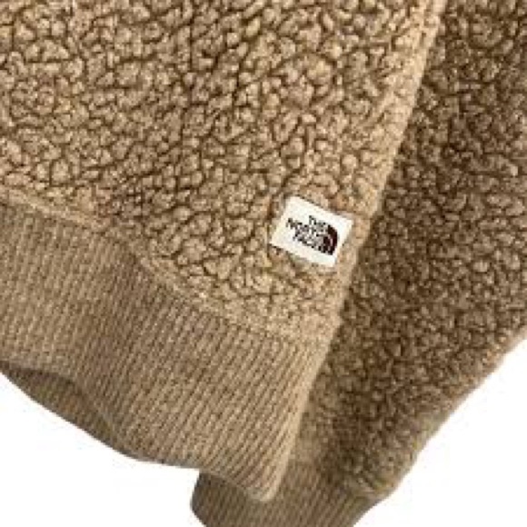 NWT North Face Boucle Wool Hoodie - Flax Heather - Picture 2 of 2